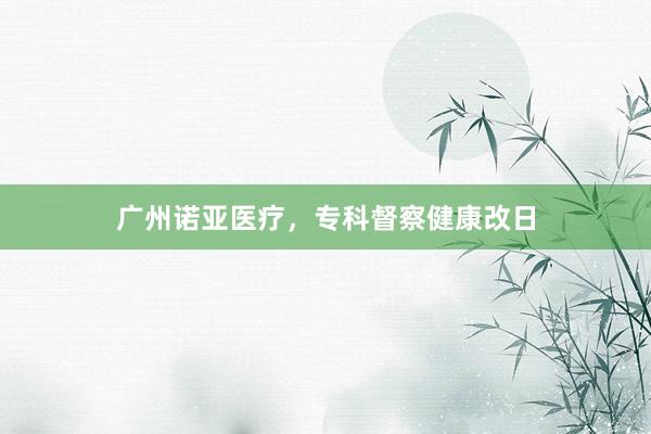 广州诺亚医疗，专科督察健康改日